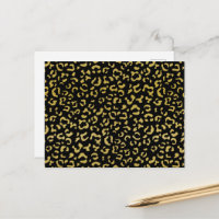 Leopardo dorado, brillo dorado, estampado de leopa