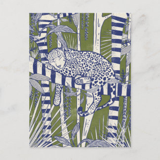 Postal Leopardo durmiendo