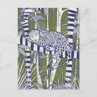 Postal Leopardo durmiendo