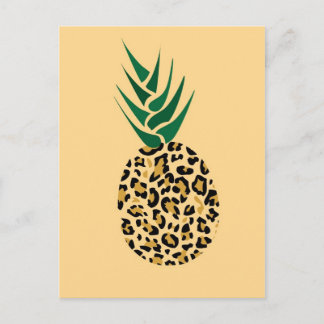 Postal ¿Leopardo o piña? Graciosa imagen de ilusión