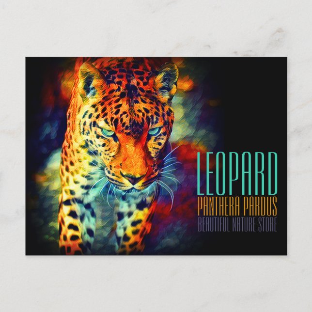 Postal Leopardo [postal] (Anverso)
