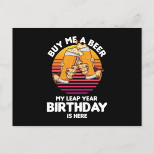Postal Lepling Beer Beer Drinker Leaper Birthday Leap Yea