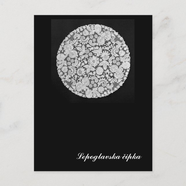 Postal Lepoglava lace (Anverso)