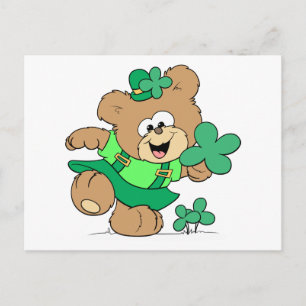 Postal Leprechaun Chica Teddy Bear