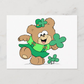 Postal Leprechaun Chica Teddy Bear