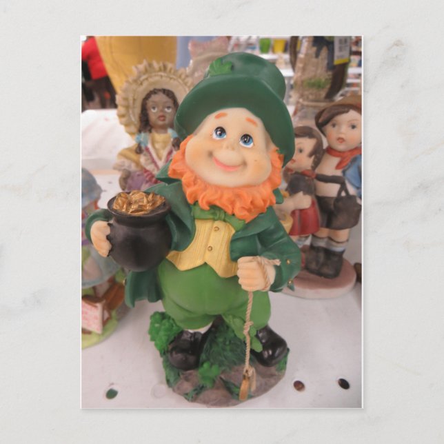 Postal Leprechaun Figurina (Anverso)