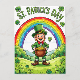 Postal Leprechaun Gnome St. Patrick's Day Shamrock