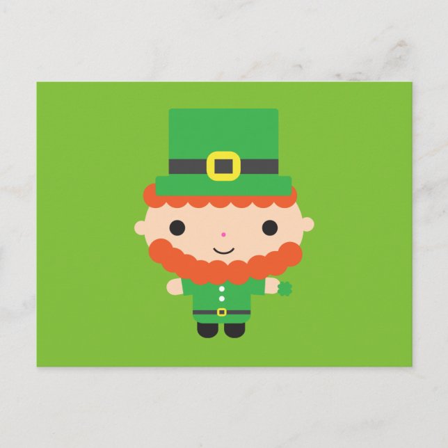 Postal Leprechaun Postcard (Anverso)