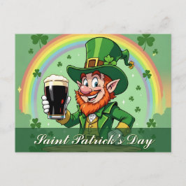 Postal Leprechaun’s Cheers Beneath the Rainbow