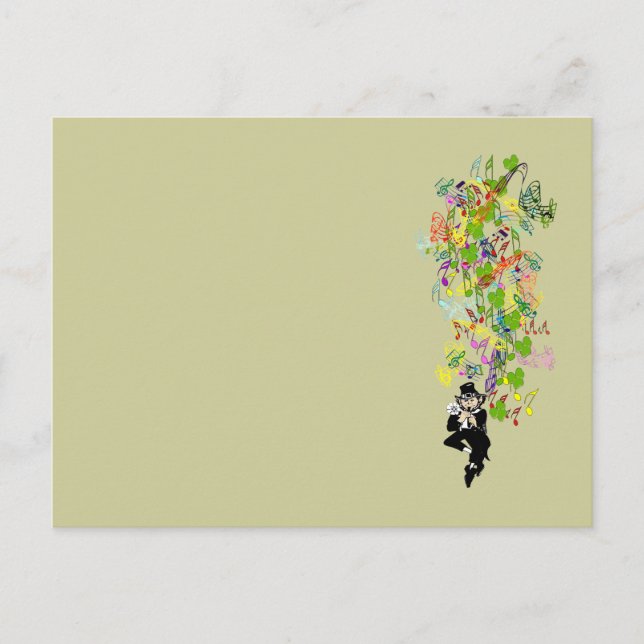 Postal LeprechaunBlackPants (Anverso)