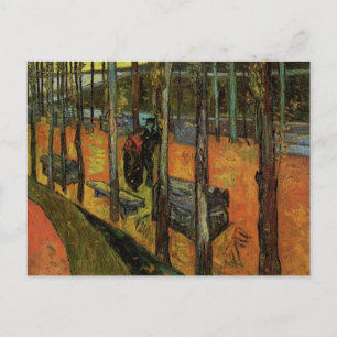 Postal Les Alyscamps (Cementerio) por Vincent van Gogh