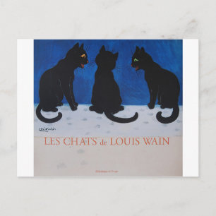 Postal Les Chats de Louis Wain