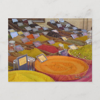 Postal Les Couleurs de la Provence 3: Le Marché d'Aix