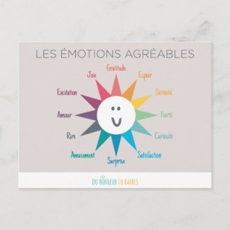 Postal Les émotions agréables
