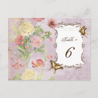Postal Les Fleurs Peony Rosa Tulip Floral Flowers Boda
