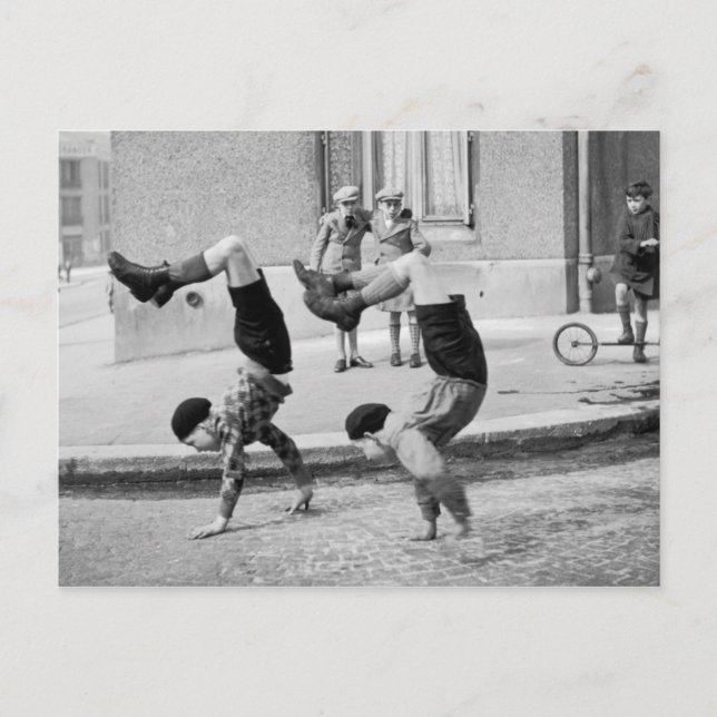 Postal Les frères Paris - 1934 - Robert Doisneau (Anverso)