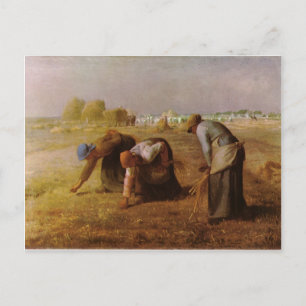 Postal Les Glaneuses 1857 por Jean-Francois Millet