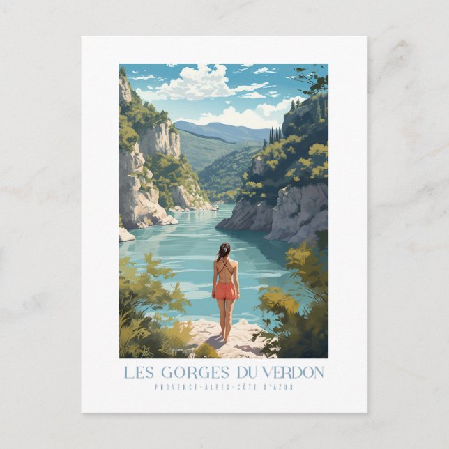 Postal Les Gorges du Verdon - poster - Affiche (Anverso)