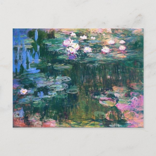 Postal Les Nymphéas - Claude Monet (Anverso)