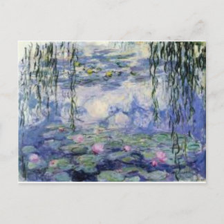 Postal Les Nympheas de Claude Monet (Water Lilly)
