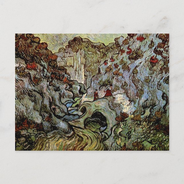 Postal Les Peiroulets Ravine, Vincent van Gogh (Anverso)