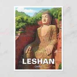 Postal Leshan Giant Buddha China Travel