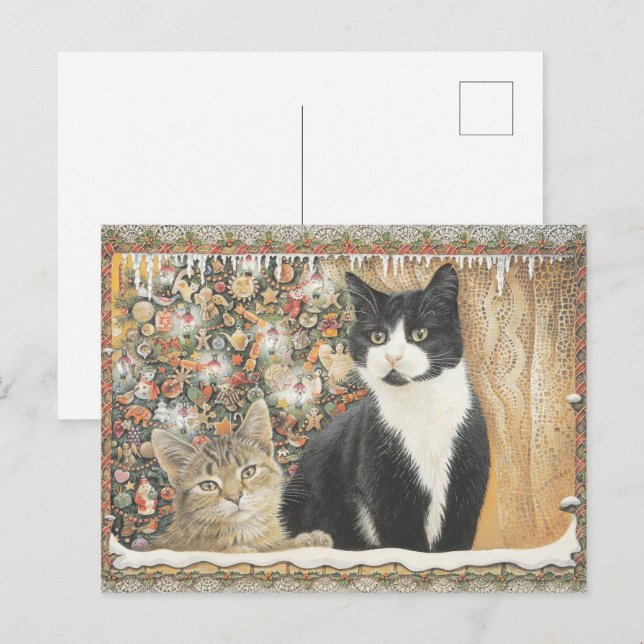 Postal Lesley Anne Ivory Navidades Postcard (Anverso / Reverso)