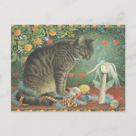 POSTAL LESLEY ANNE IVORYS CHRISTMAS CAT POSTCARD