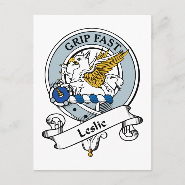 Postal Leslie Clan Badge (Anverso)