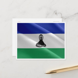 Postal Lesoto - Bandera onduladora -