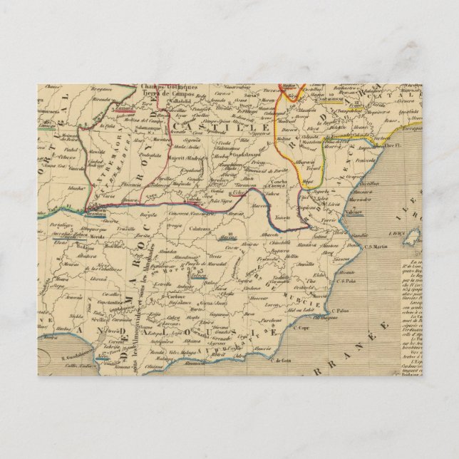 Postal L'Espagne 1027 a 1212 (Anverso)