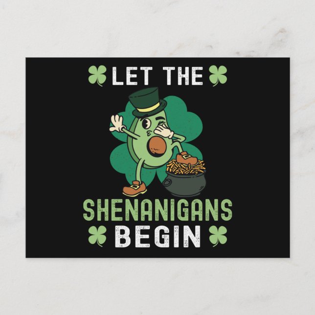 Postal Let The Shenanigans Begin - St Patricks Day (Anverso)