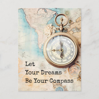 Postal Let Your Dreams Be Your Compass