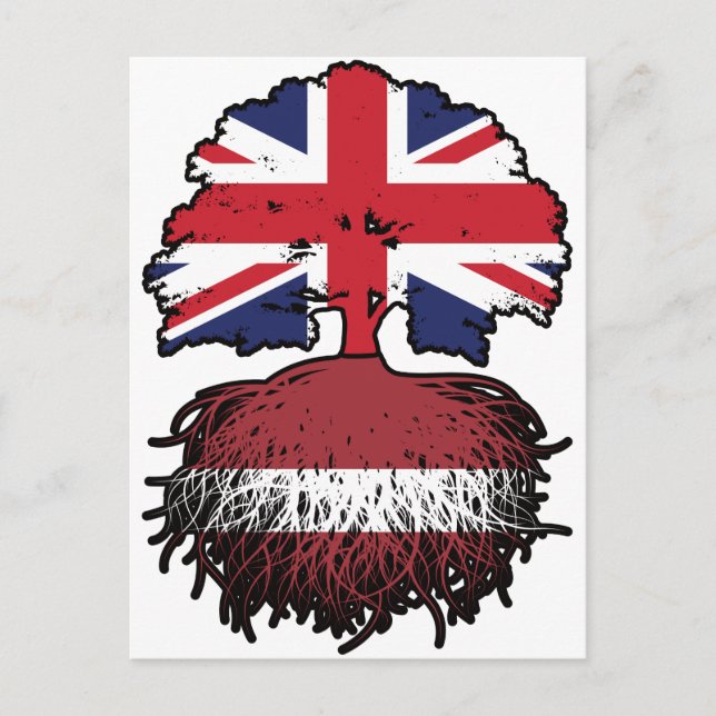 Postal Letonia Letonia Letonia Reino Unido Reino Unido Re (Anverso)