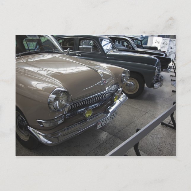 Postal Letonia, Riga, Museo del Motor de Riga, años 60 (Anverso)