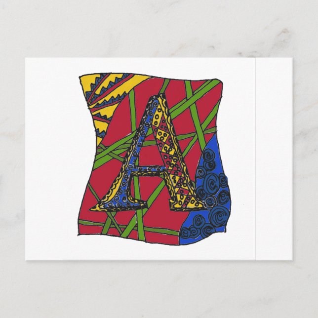 Postal Letra "A" (Anverso)
