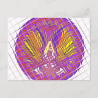 Letra A, diseño de texto de logotipo colorido