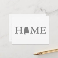 Letra Alabama del estado del hogar con forma de gr