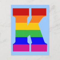 Letra arco iris k