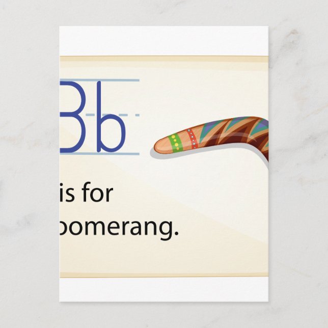 Postal Letra B (Anverso)