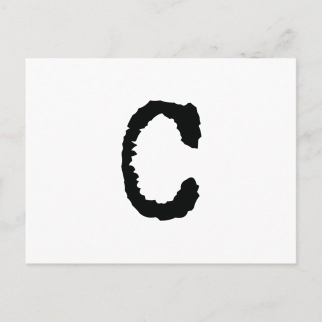 Postal Letra C (Anverso)