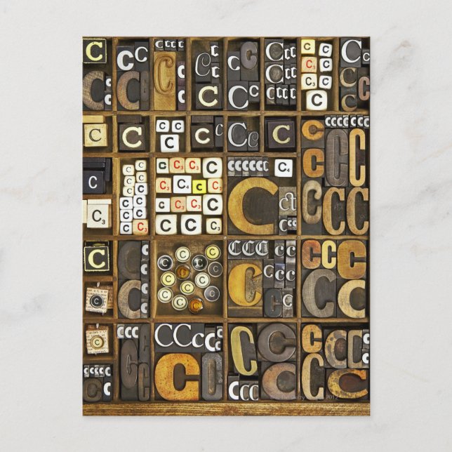 Postal Letra C (Anverso)