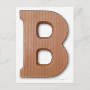 Postal Letra chocolate b