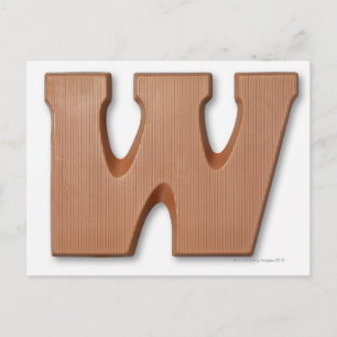 Postal Letra chocolate w