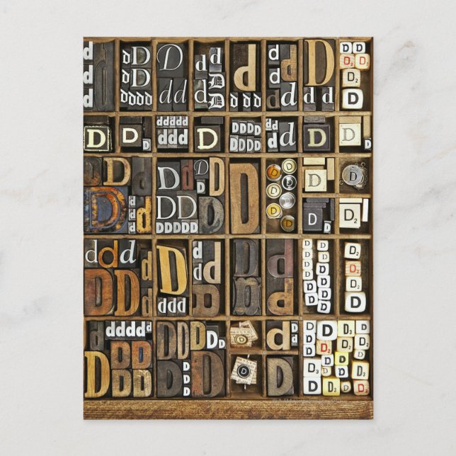 Postal Letra D (Anverso)