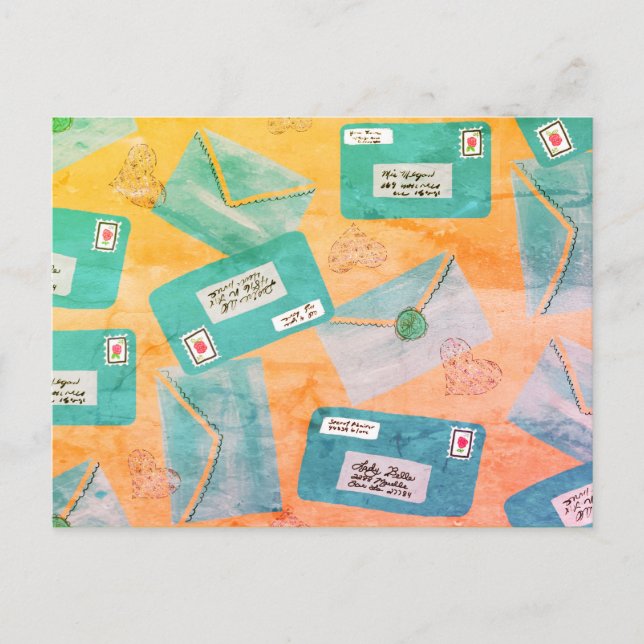 Postal Letra de amor (Anverso)