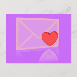 Postal Letra de amor