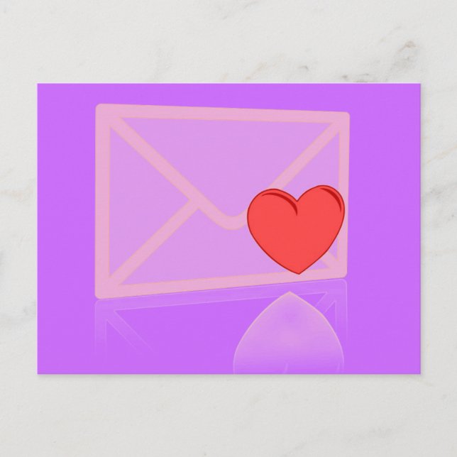 Postal Letra de amor (Anverso)