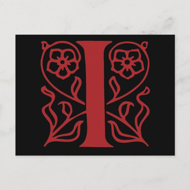 Postal Letra de fantasía I (Anverso)