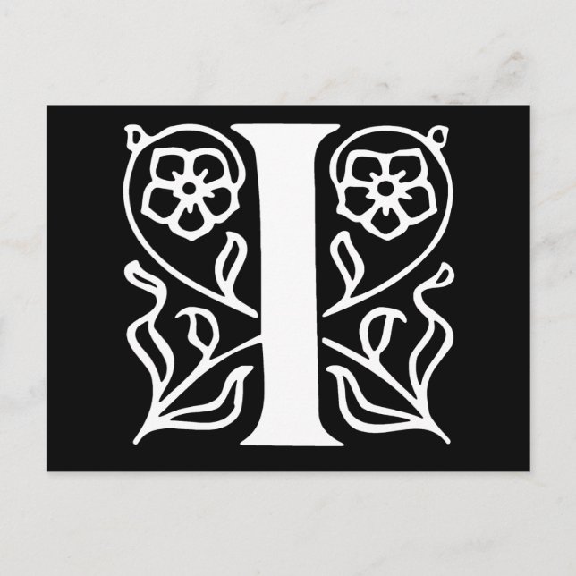 Postal Letra de fantasía I (Anverso)